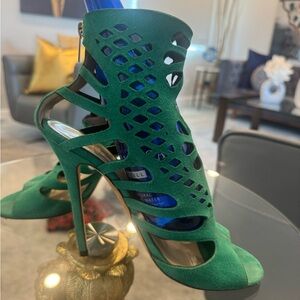 Jimmy Choo Emerald Cutout Heels
